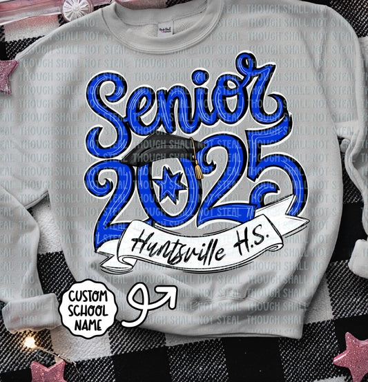 22-53 J Royal Blue - Senior 2025 tee