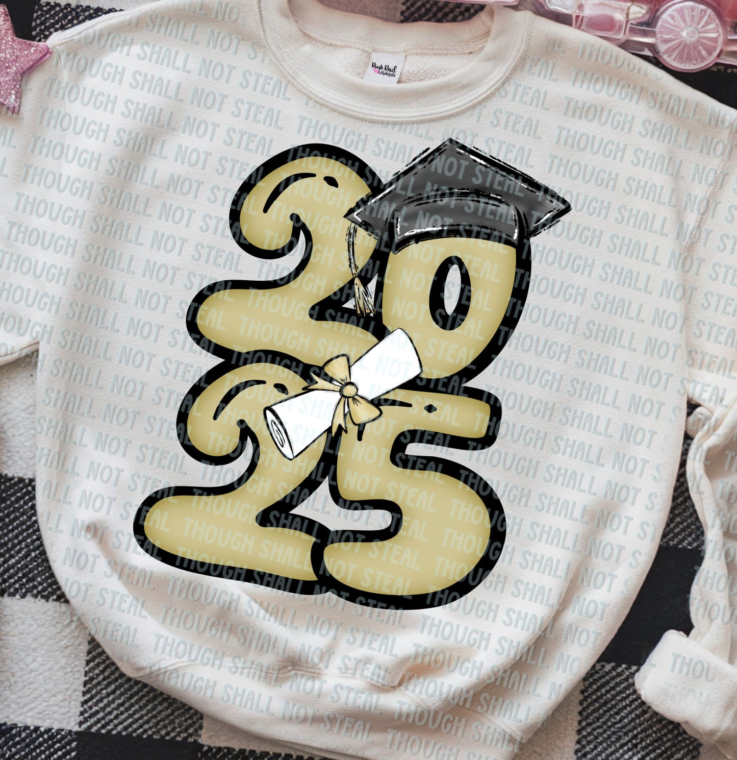 22-57 A 2025 - Bubble Numbers - Athletic Gold tee