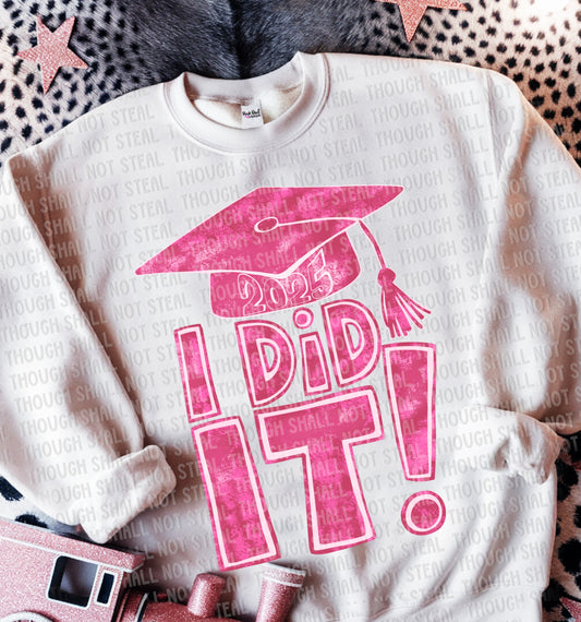 22-58 C I Did It - Pink tee