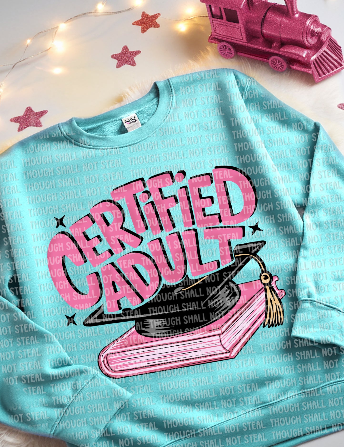 22-62 D Certified Adult - Pink tee