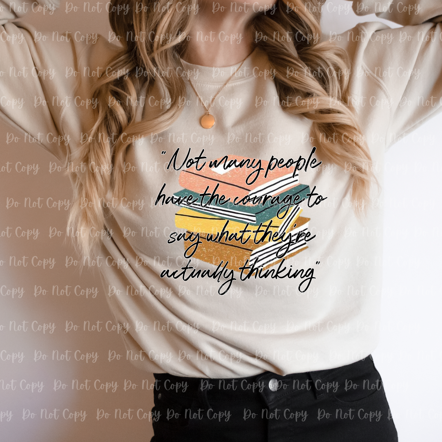 24-01 Say What You're Thinking Books Completed Tee