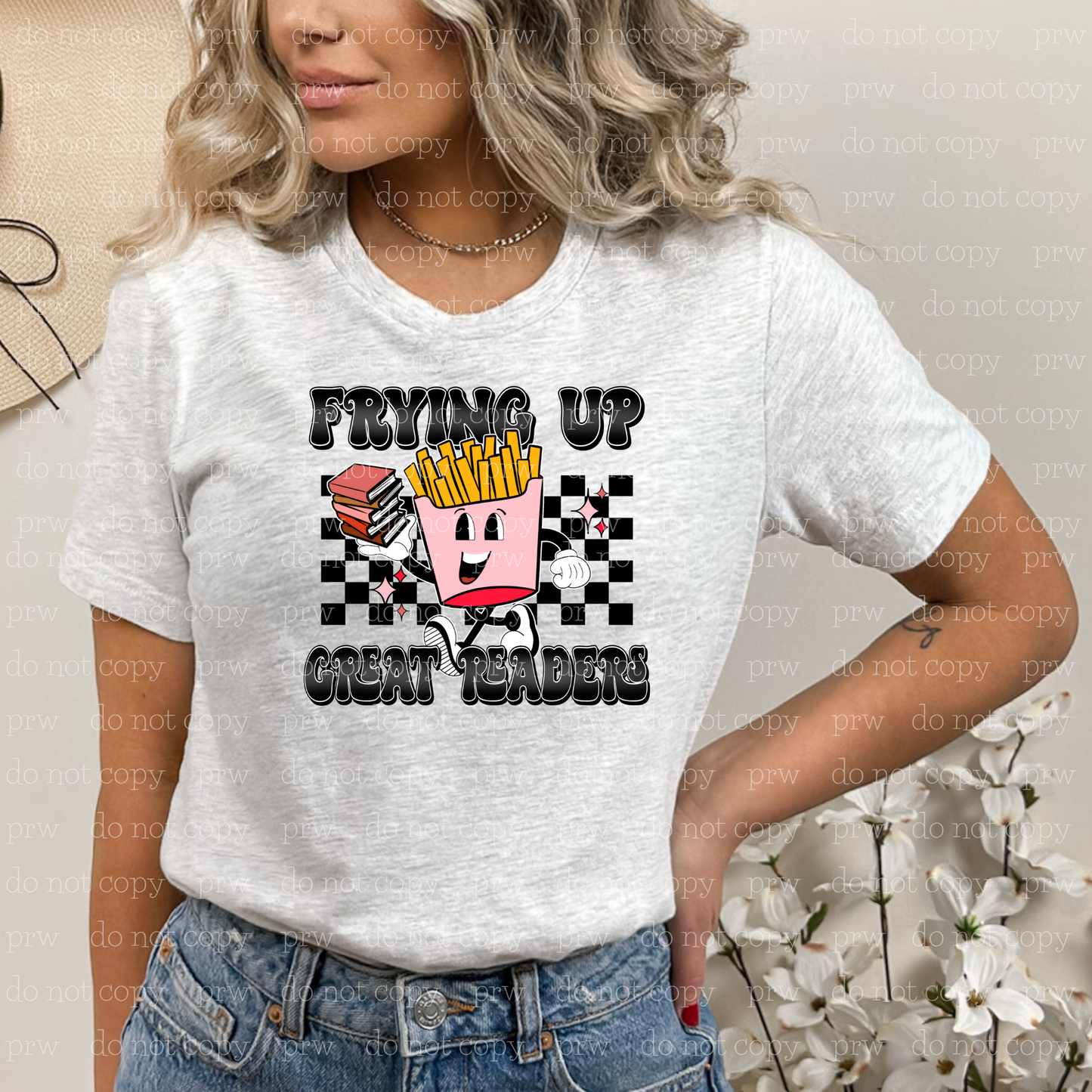 24-02 Frying Up Great Readers Retro Completed Tee