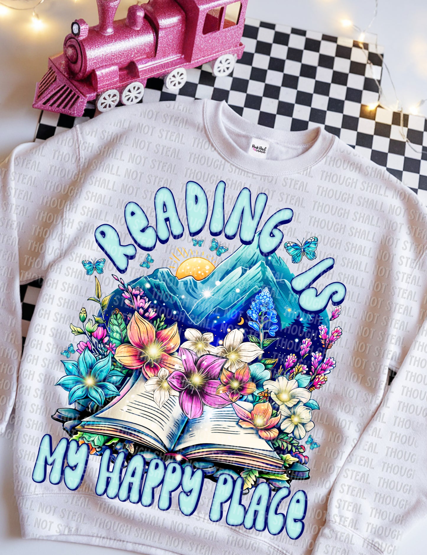 24-16 Reading Is My Happy Place Tee