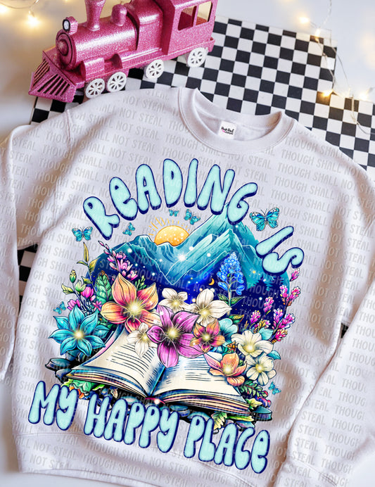 24-16 Reading Is My Happy Place Tee
