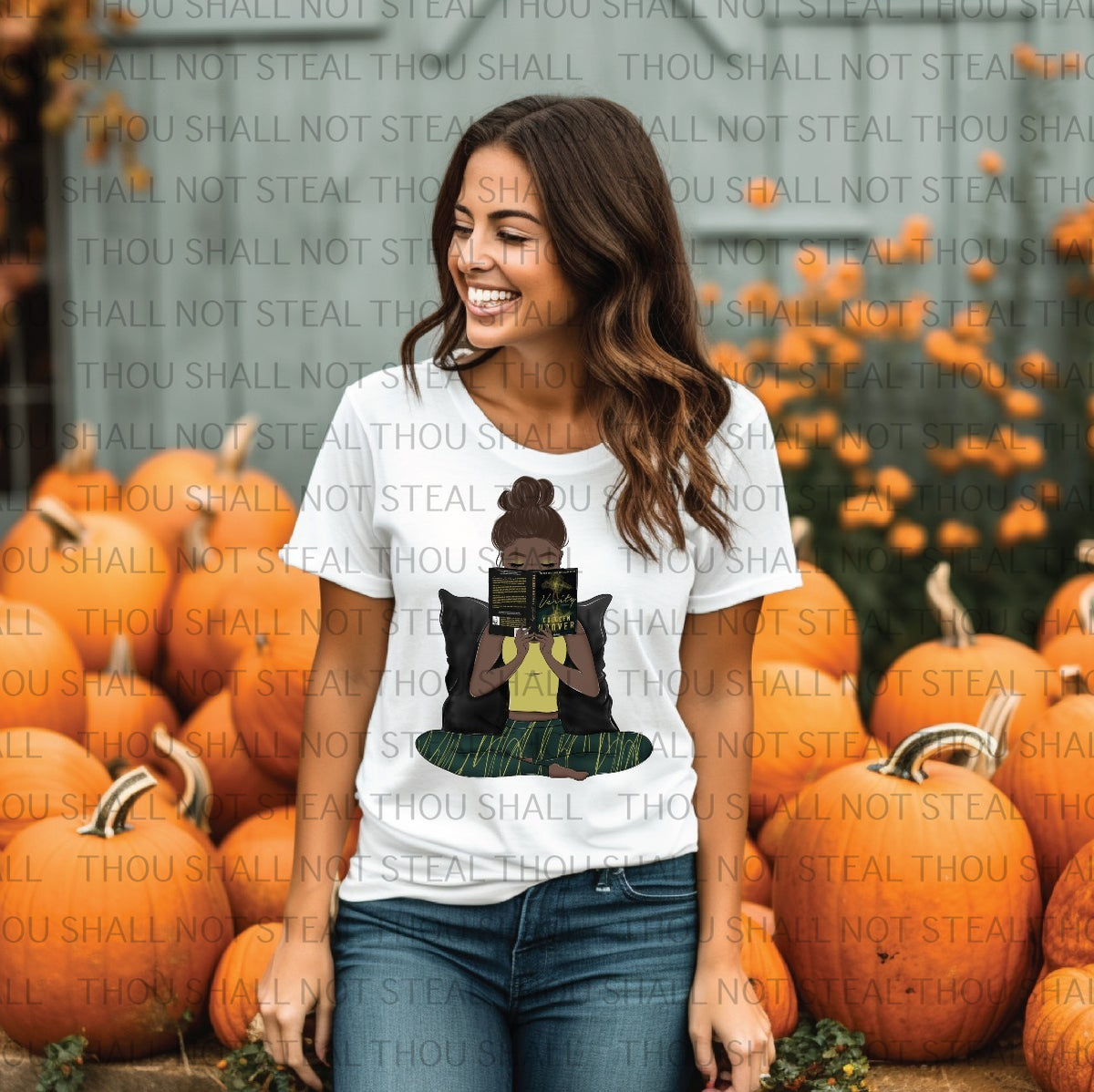 24-39 Girl Book Love tee