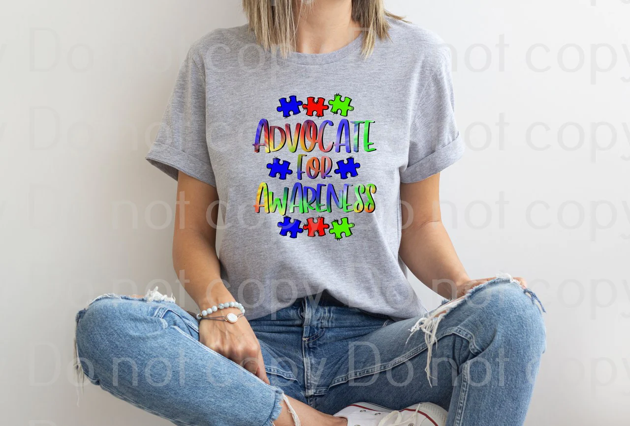 43-02 Advocate for awareness Autism Awareness Completed Tee