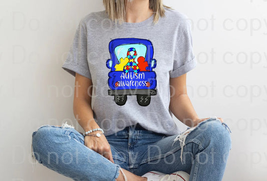 43-04 Autism Awareness truck Completed Tee