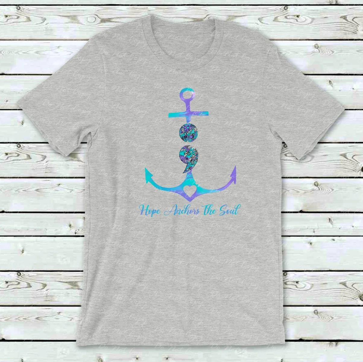 26-103 Hope Anchors the Soul Suicide Awareness Completed Tee