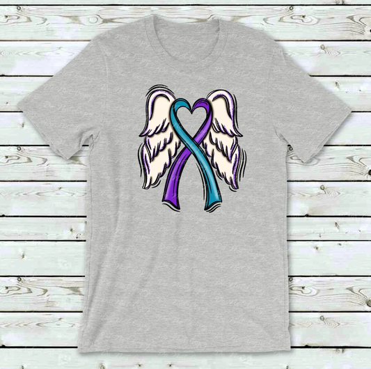 26-105 Suicide Awareness Ribbon Completed Tee