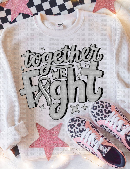 26-131 Gray - Together We Fight Tee