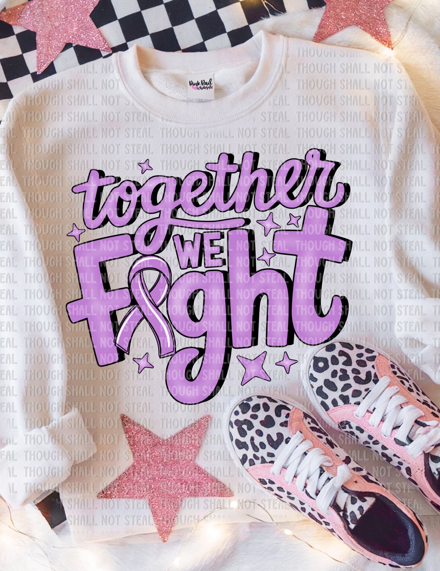 26-135 Purple - Together We Fight Tee