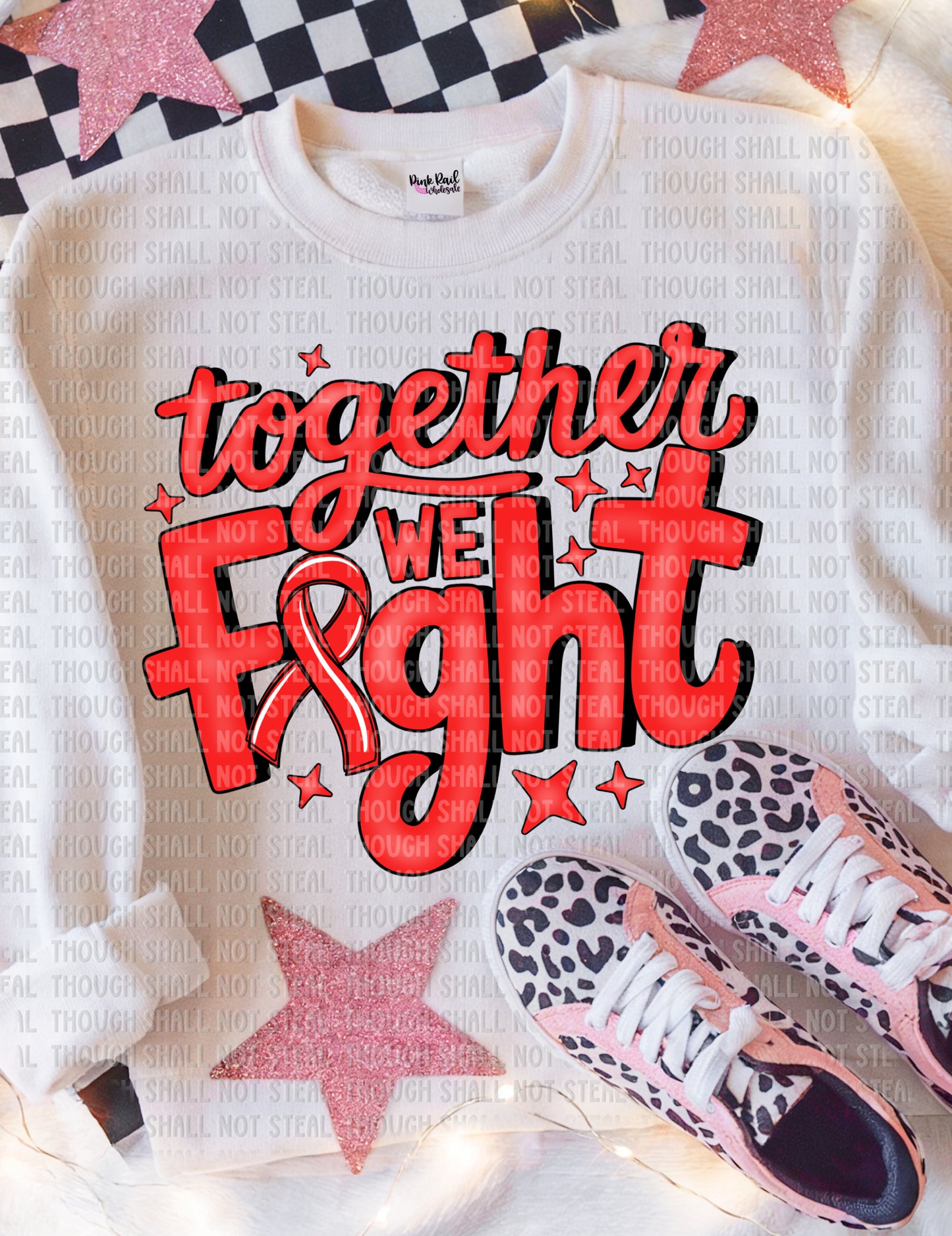 26-136 Red - Together We Fight Tee