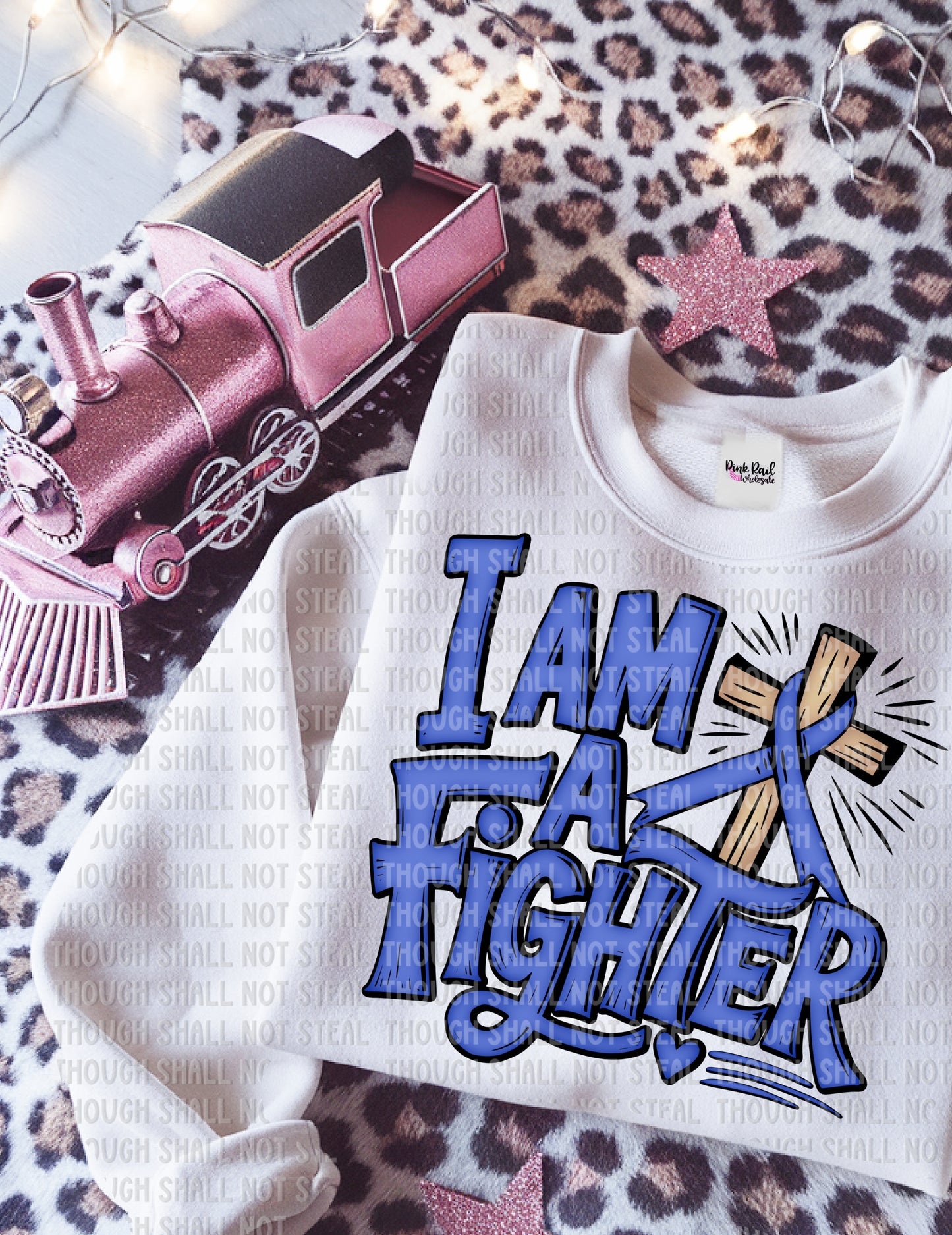 26-152 Dark Blue - I Am A Fighter Tee