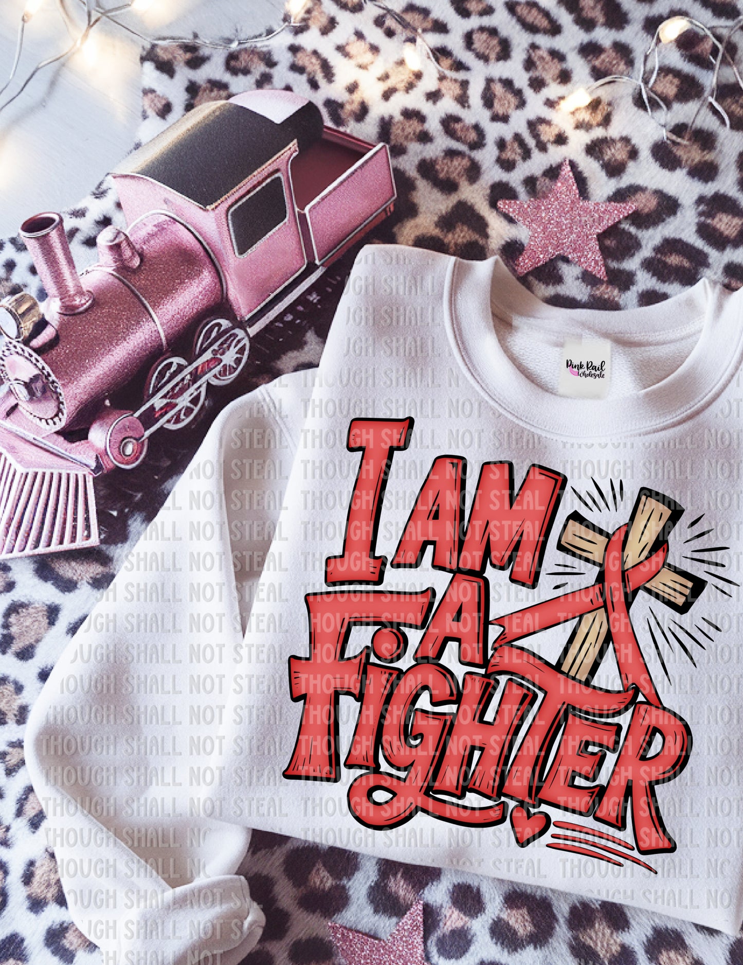 26-158 Red - I Am A Fighter Tee