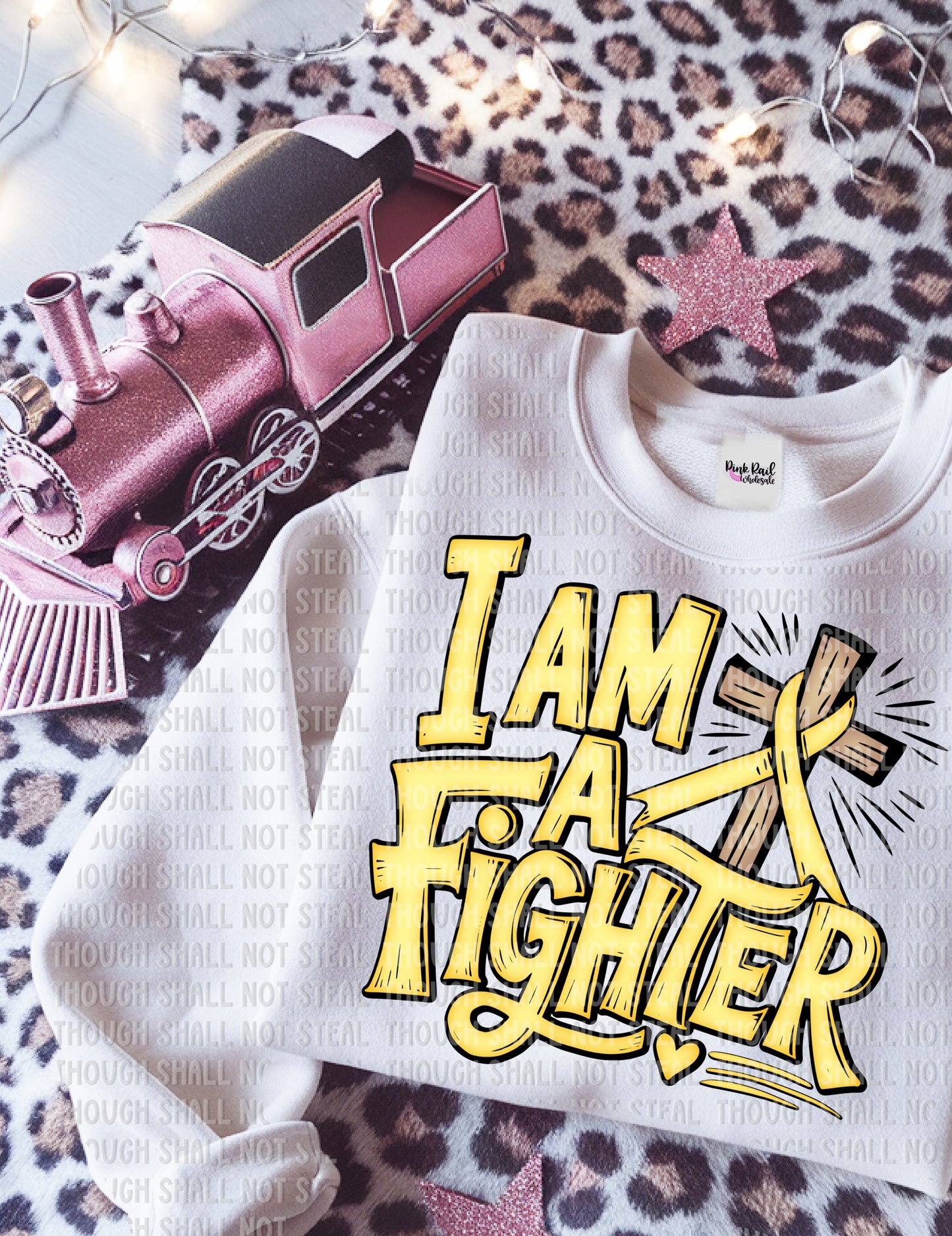26-161 Yellow - I Am A Fighter Tee