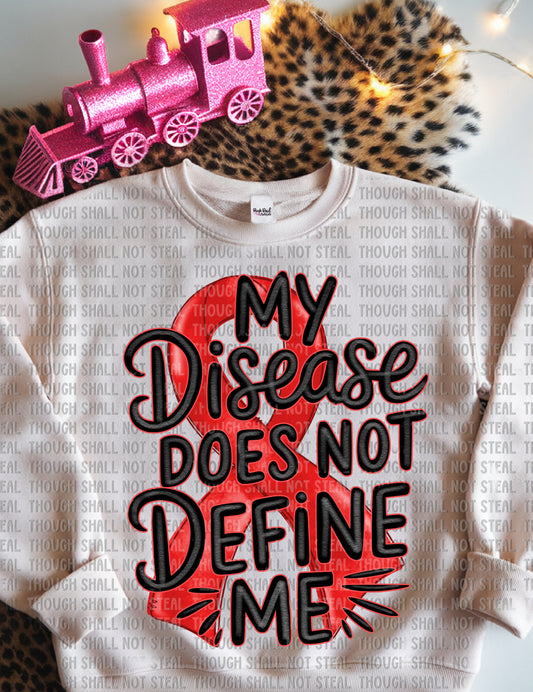 26-168 Red - My Disease Does Not Define Me Tee