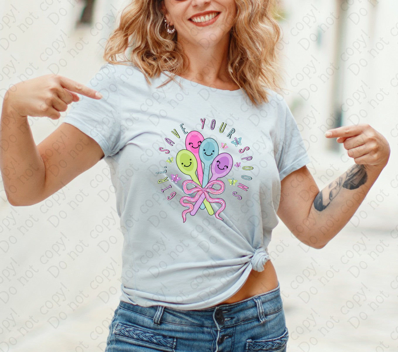 26-177 Girl save your spoons Tee