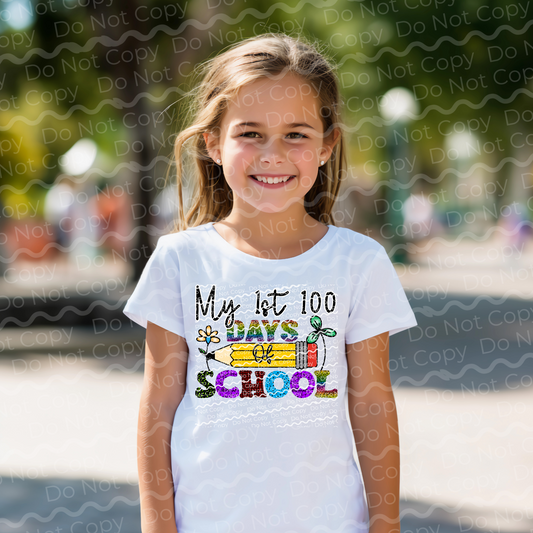 27-17 My 1st 100 Days Of School Completed Tee