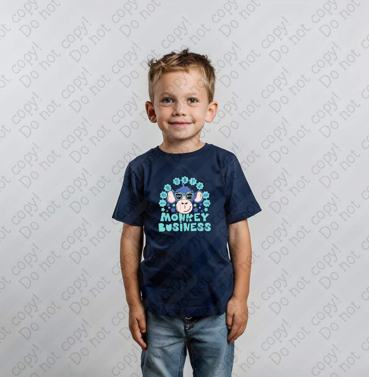 27-54 A Boy - 100 Days of Monkey Business tee