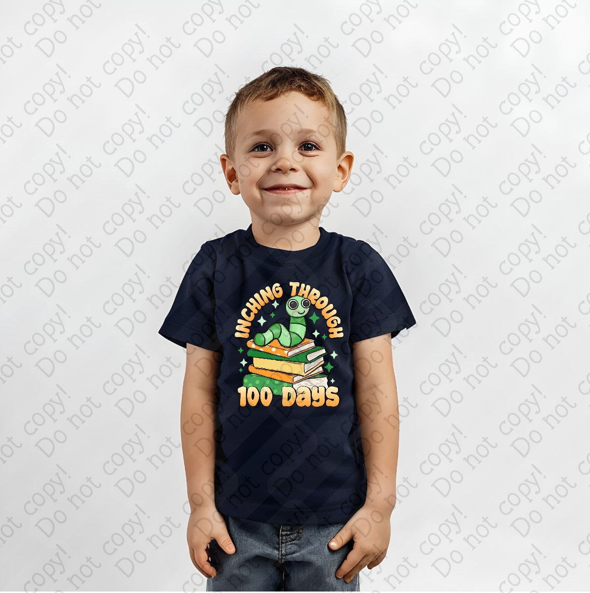 27-55 A Boy - Inching through 100 days tee