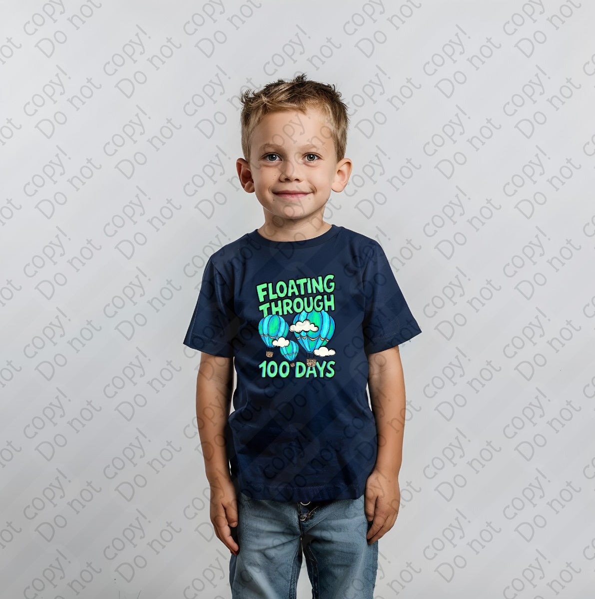 27-60 A Boy - Floating through 100 days tee