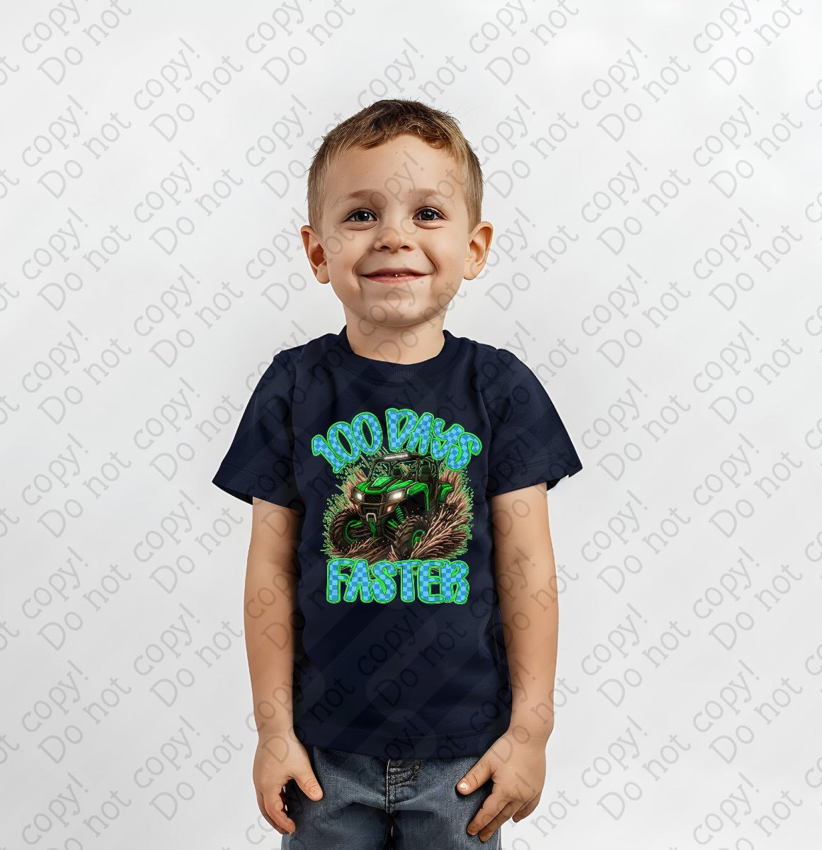 27-62 A Boys - 100 days faster tee