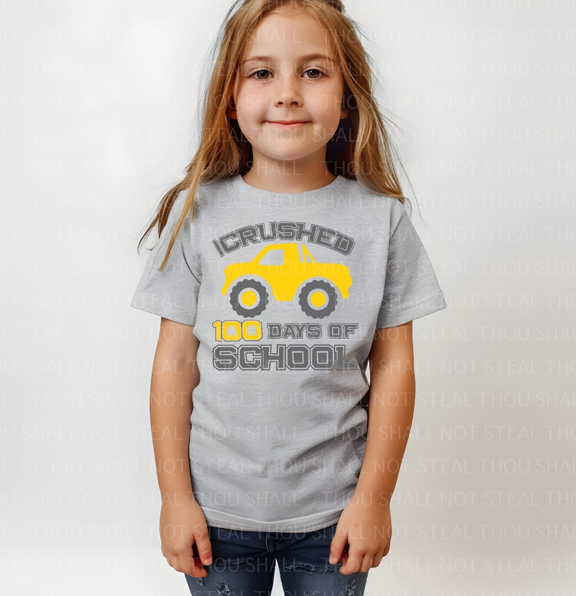 27-69 I Crushed 100 days of School tee