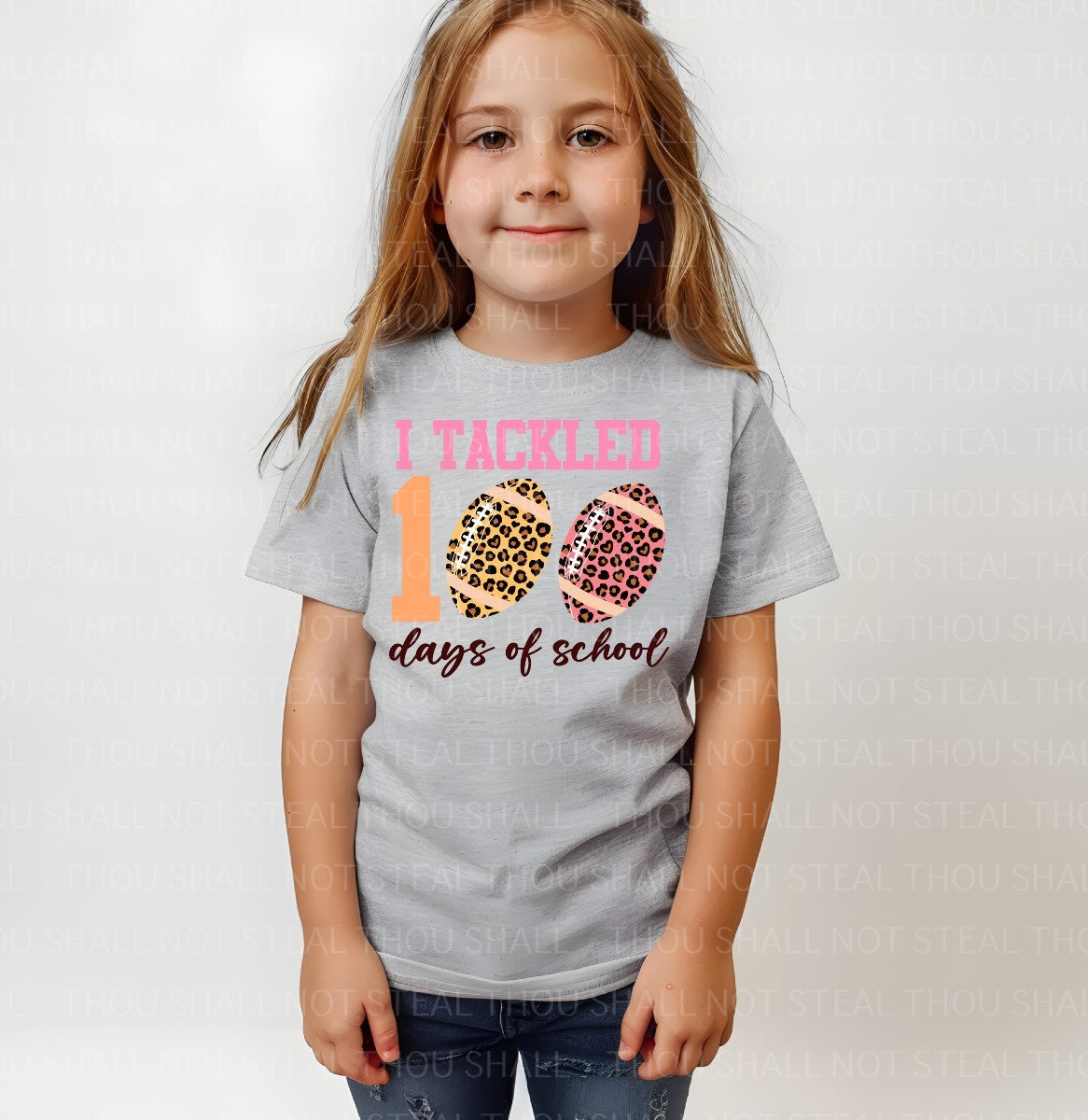 27-71 I Tackled 100 Days of School tee
