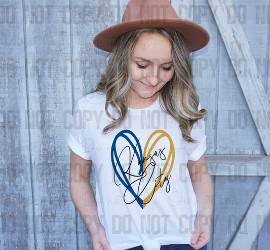 30-205 Kansas City Heart PGB KC Completed Tee