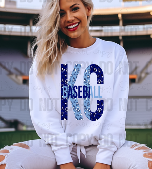 30-215 Leopard KC Baseball PGB KC Completed Tee