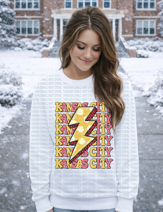 30-362 Kansas City Lightning Bolts and Polkas tee
