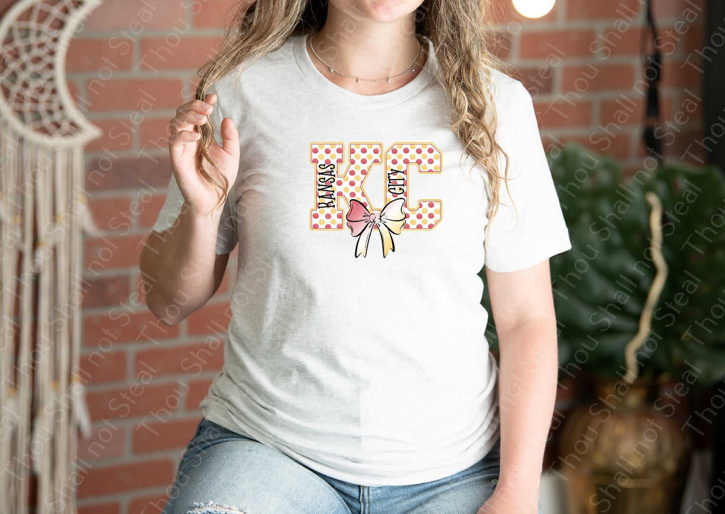 30-371 Kansas City Polka Initials tee