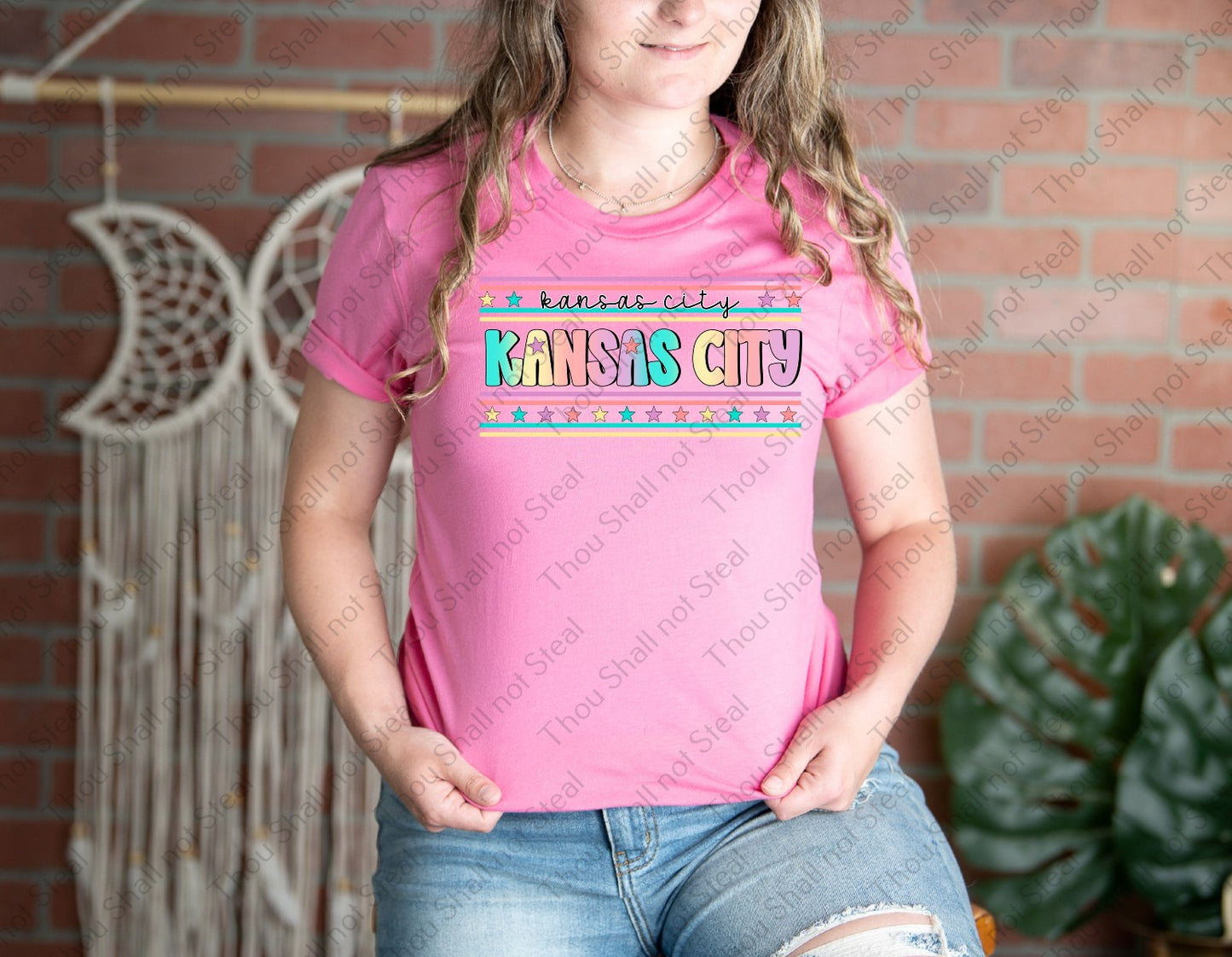 30-378 Kansas City - Pastel Stars tee
