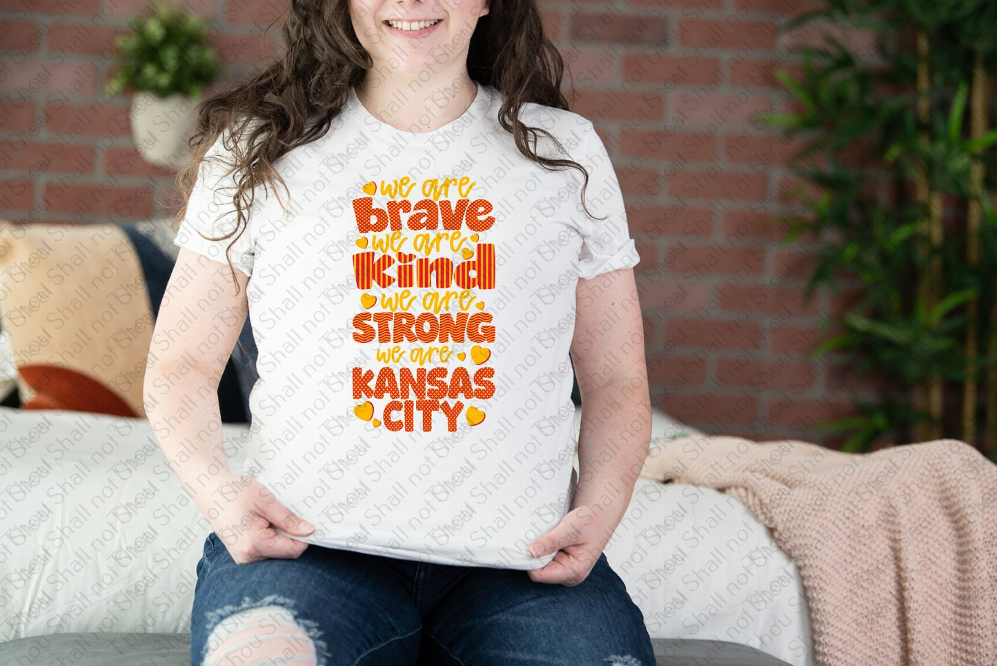 30-382 Brave Kind Strong Kansas City Completed Tee