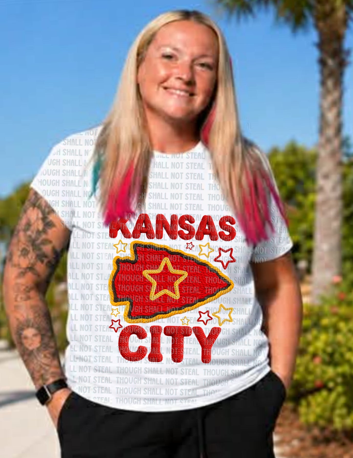 30-388 Kansas City - Yarn Mascots tee