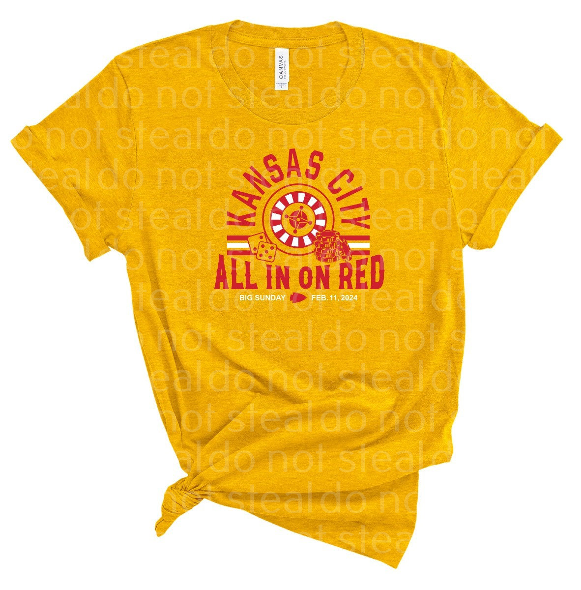 30-59 All In On Red Solid Red Completed Tee