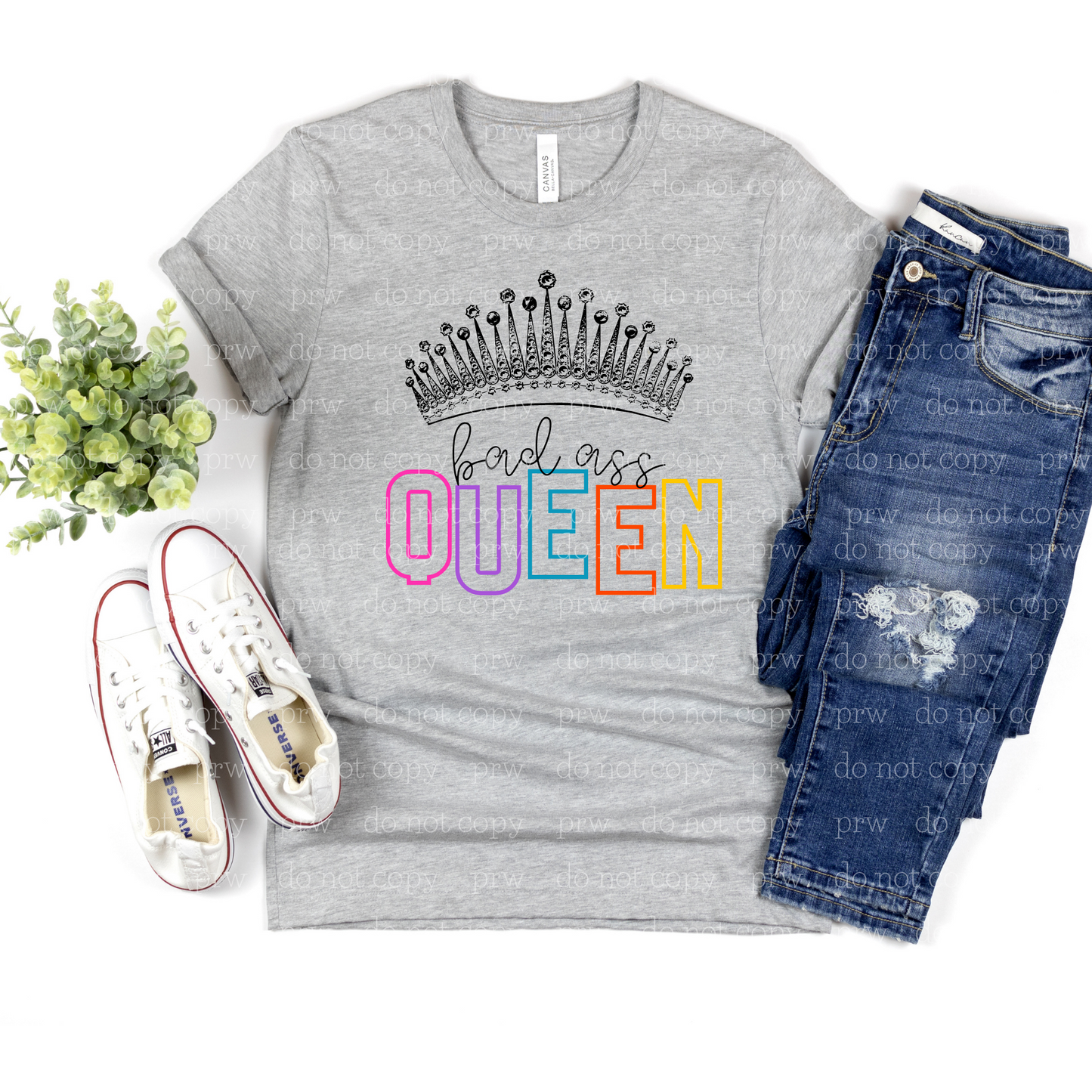 33-13 Badass queen Completed Tee