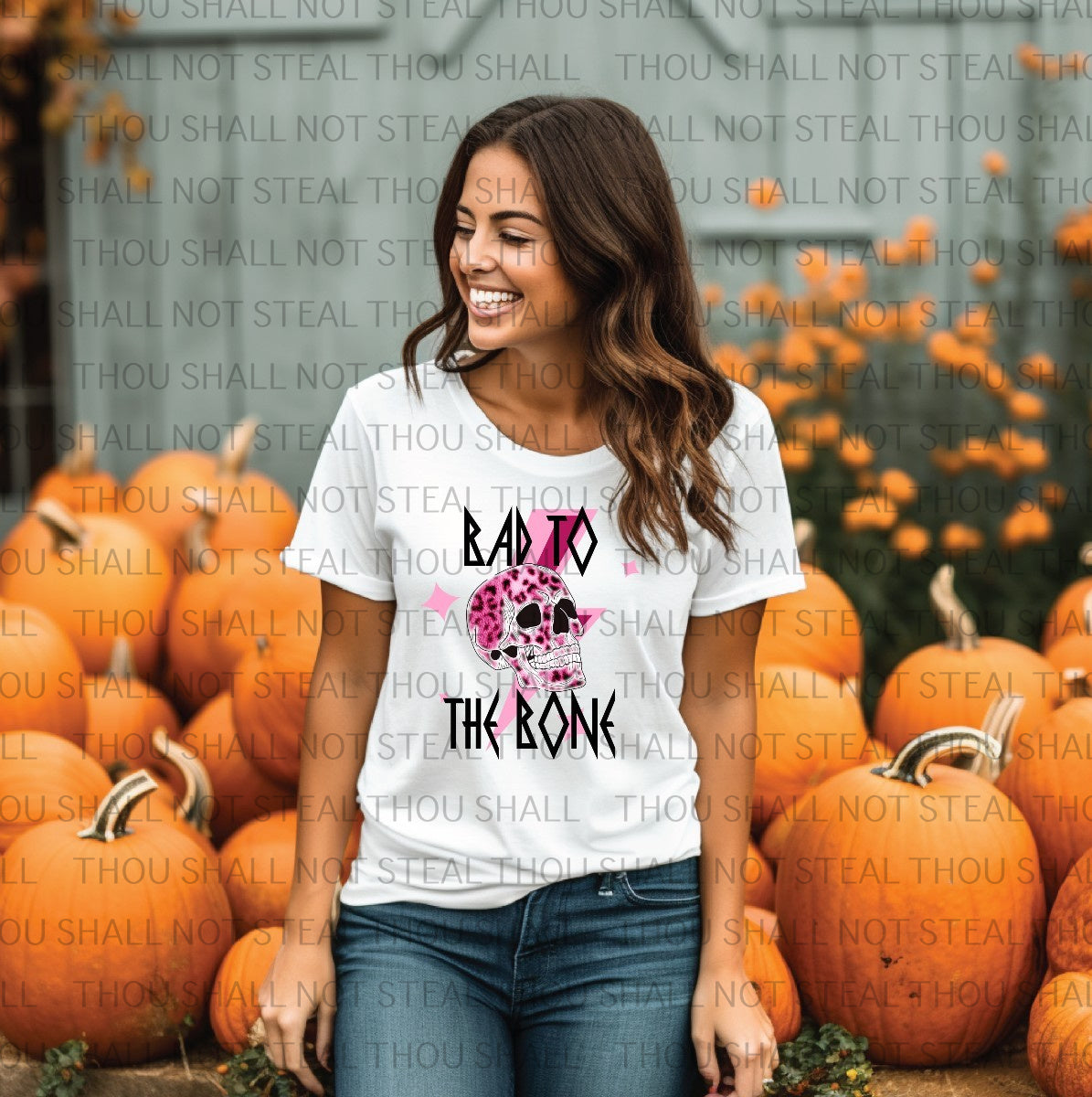37-01 Bad to the Bone (Choose Color) tee