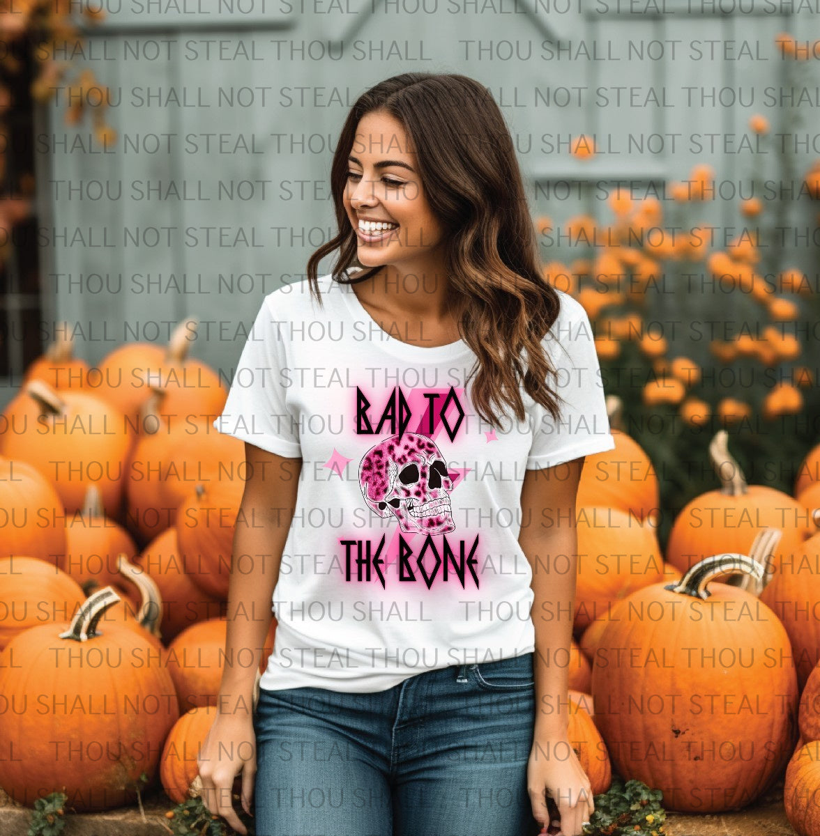 37-01 Bad to the Bone (Choose Color) tee
