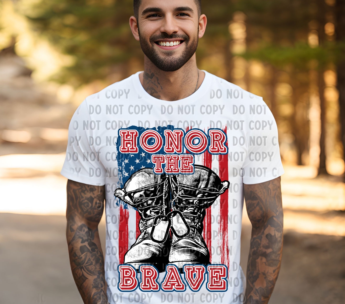 40-05 Honor the Brave completed tee