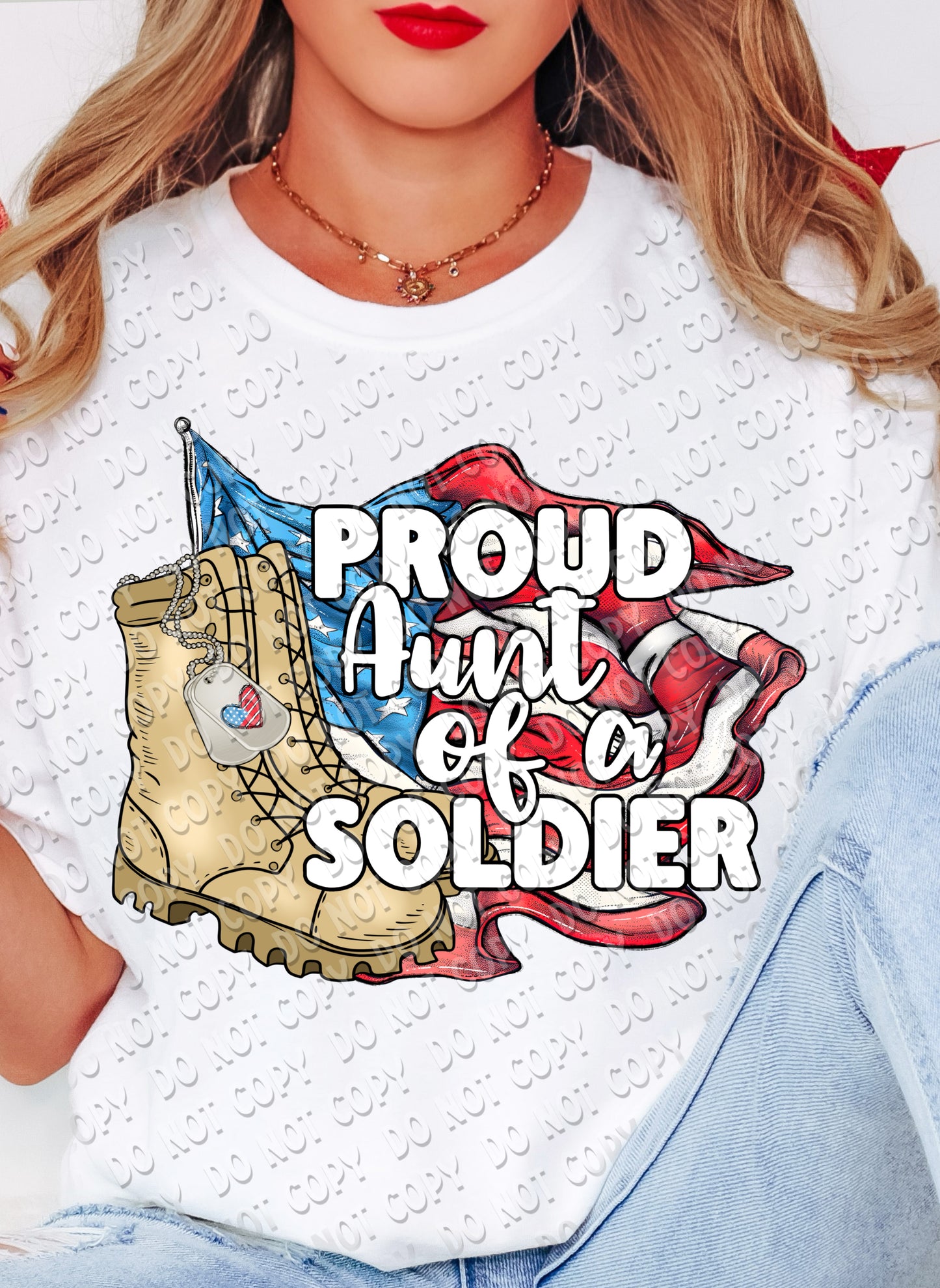 40-21 Proud Aunt of a Soldier Tee