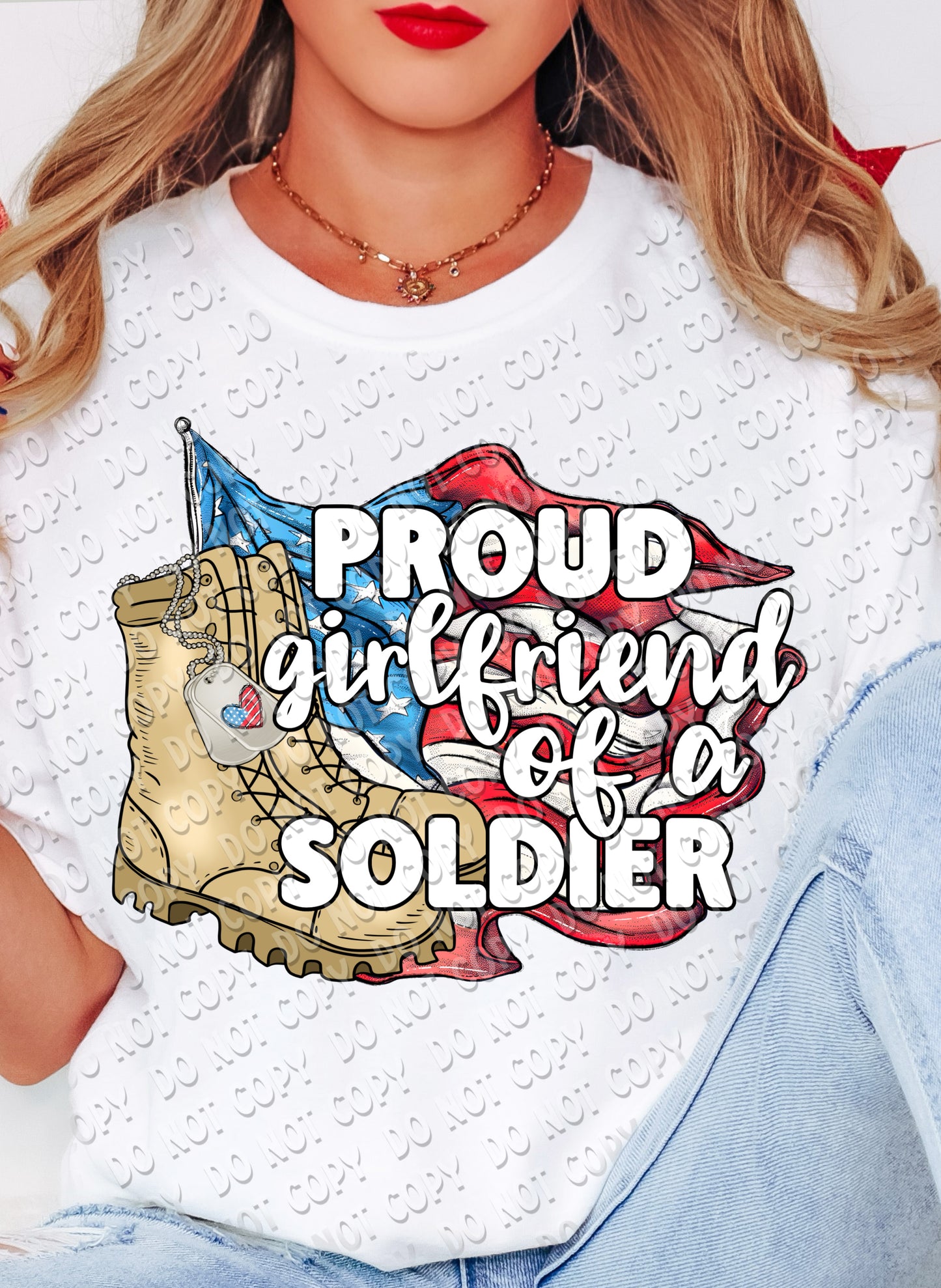 40-23 Proud Girlfriend of a Soldier Tee