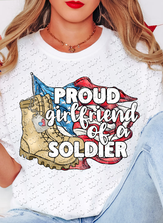 40-23 Proud Girlfriend of a Soldier Tee