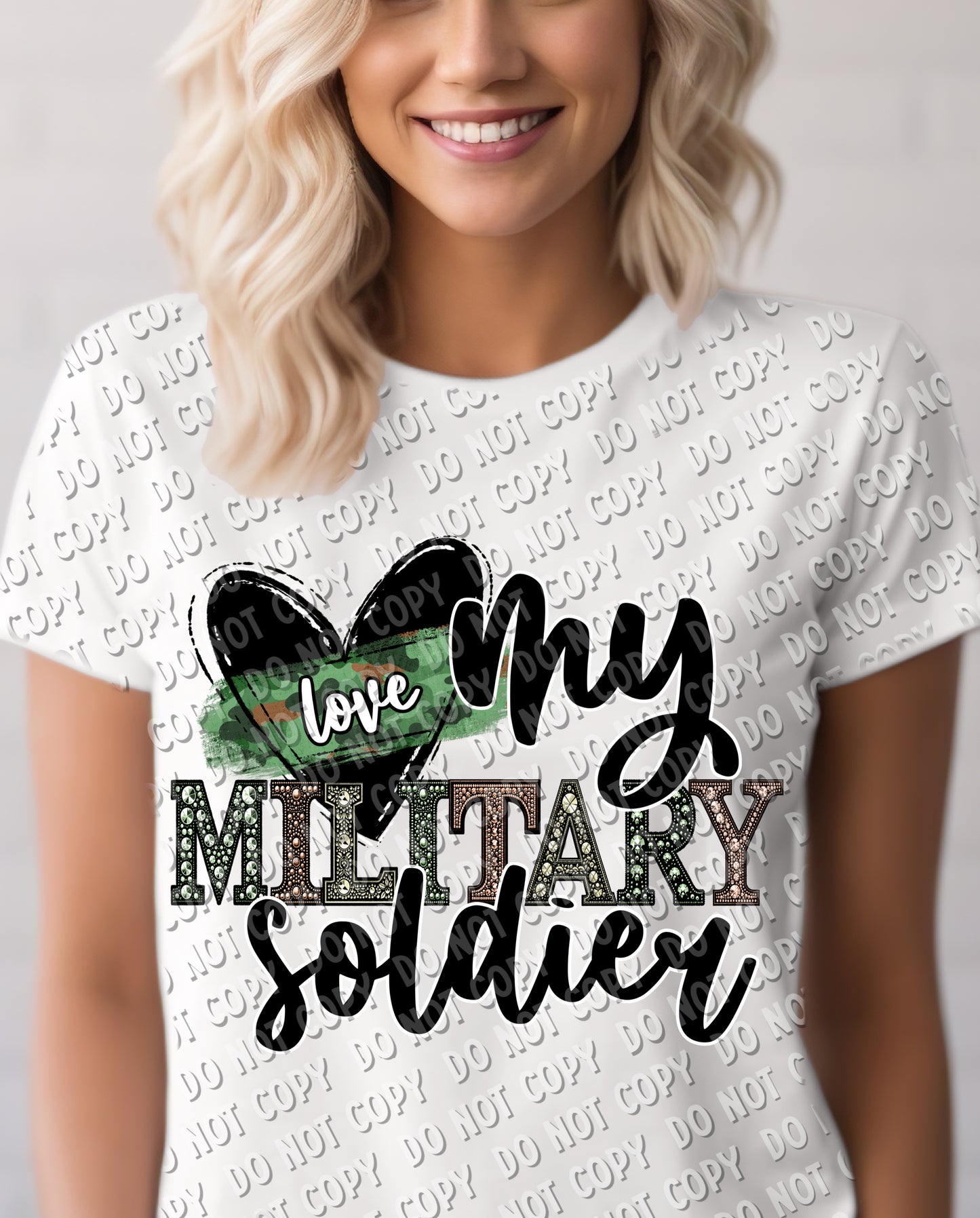 40-29 Love My Military Soldier Tee