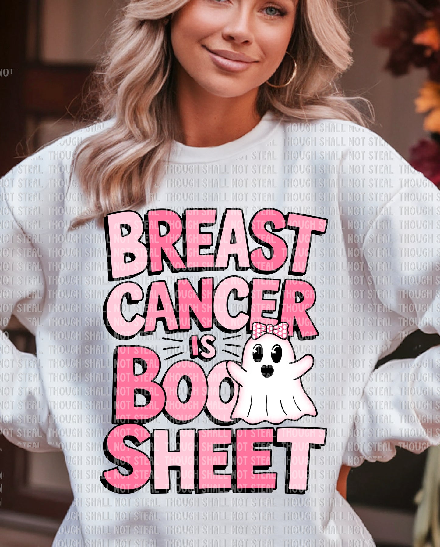 45-112 Breast Cancer is Boo Sheet Tee