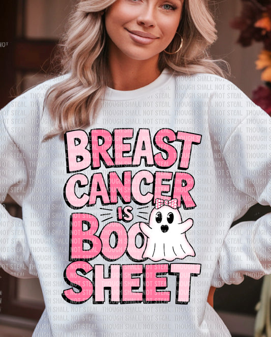 45-112 Breast Cancer is Boo Sheet Tee