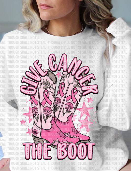 45-114 Give Cancer the Boot Tee