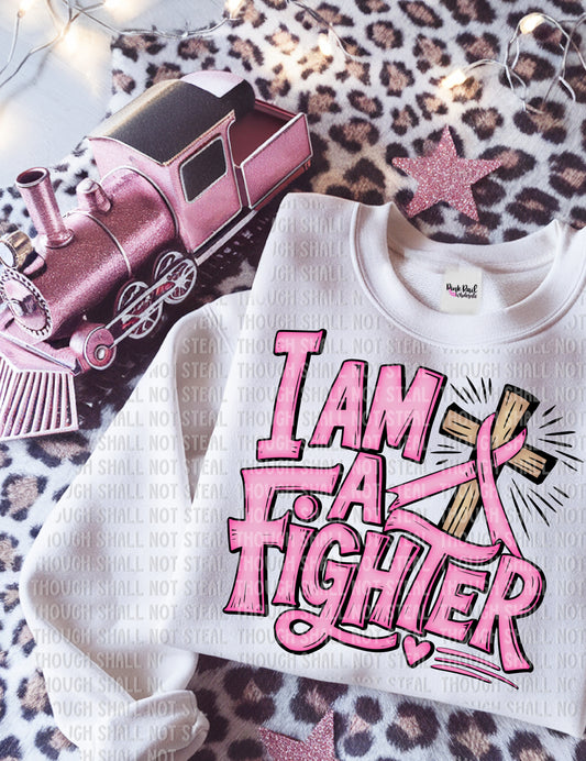 45-122 Pink - I Am A Fighter Tee