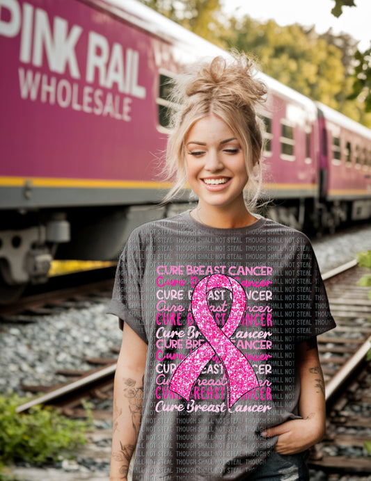 45-149 CURE BREAST CANCER tee