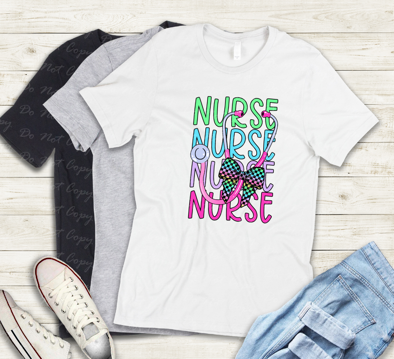 50-18 Nurse Stack tee